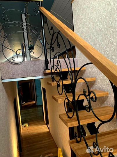 Лестница с забежными ступенями