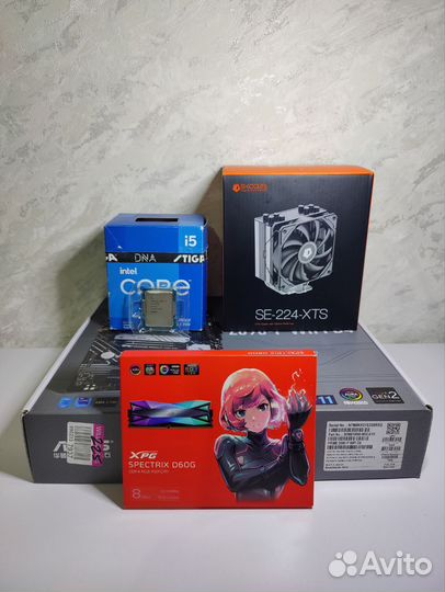 Новый комплект i5 12400f+z690+16gb+кулер