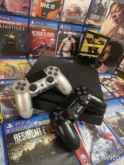 Sony Playstation 4 1Tb + 11Игр + Гарантия
