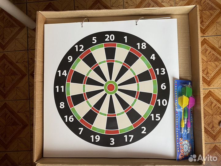 Дартс, бумажный 1 лист