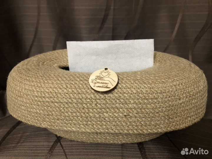 Салфетница из джута