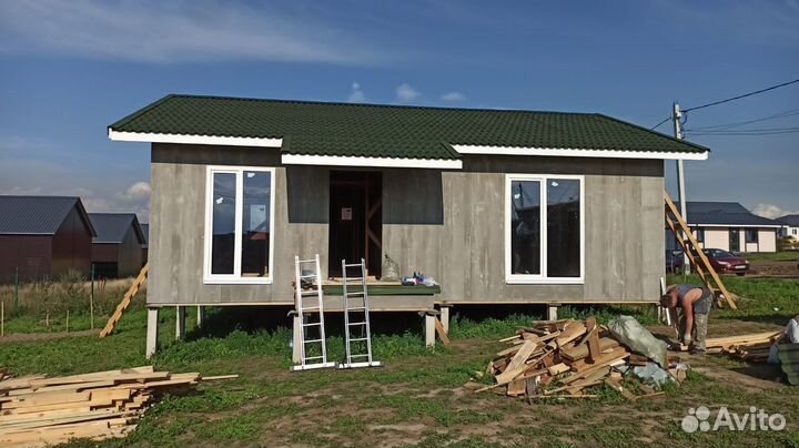 Каркасный дом под ключ 75м