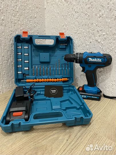 Есть гарантия Шуруповерт-дрель 18v makita