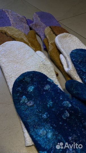 Варежки валенные