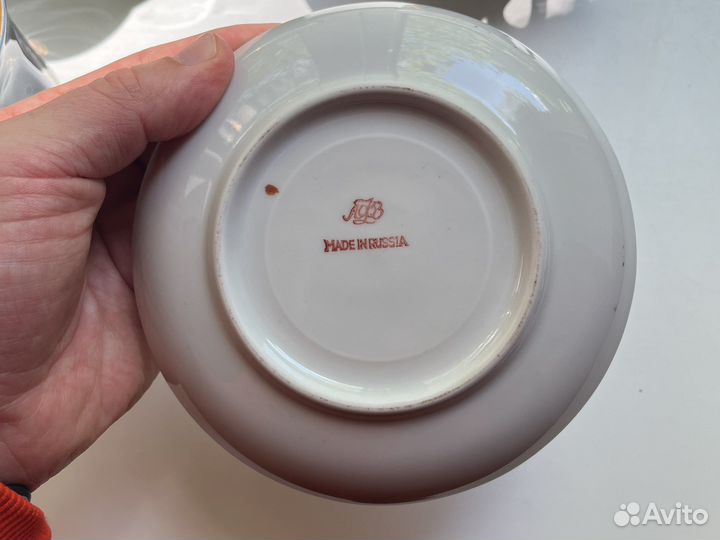 Сервиз Кобальт кофейный с позолотой (Возрождение)