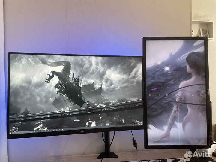 Мониторы 27 и 24 дюйма