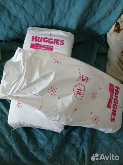 Подгузники хаггис 5 12-17 кг 48 шт+20 шт