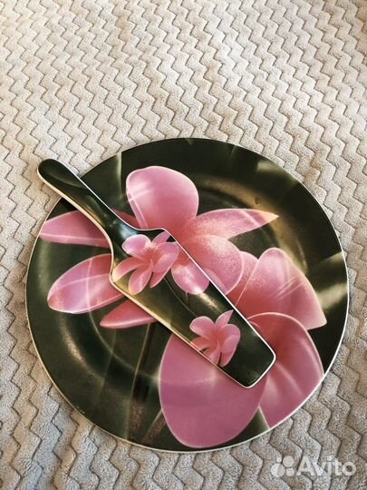 Набор для торта (тарелка и лопатка)