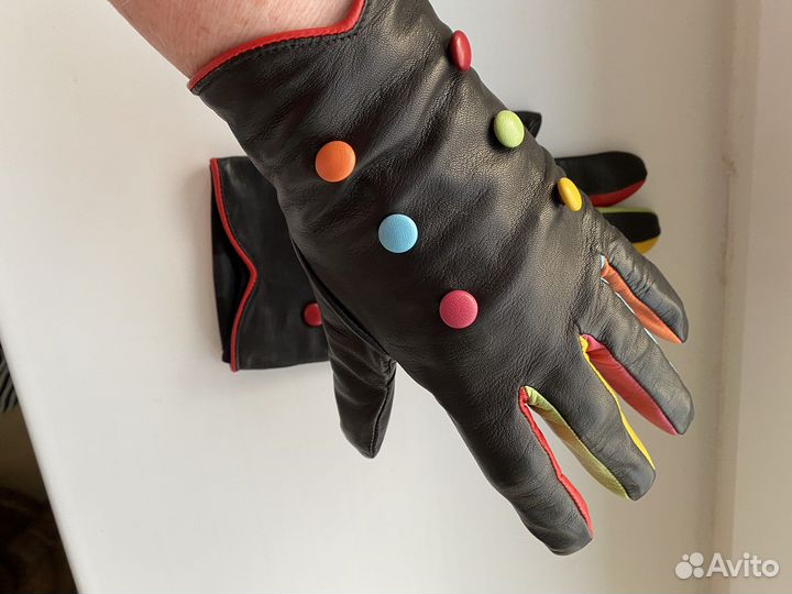 Перчатки кожаные р.7,5-8