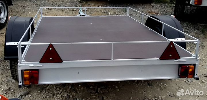 Прицеп Титан платформа 2 метра цинк