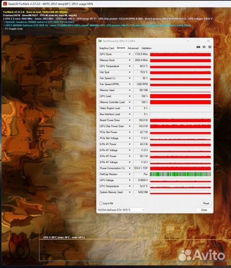 Видеокарта Palit GTX 1070 Ti JetStream 8GB