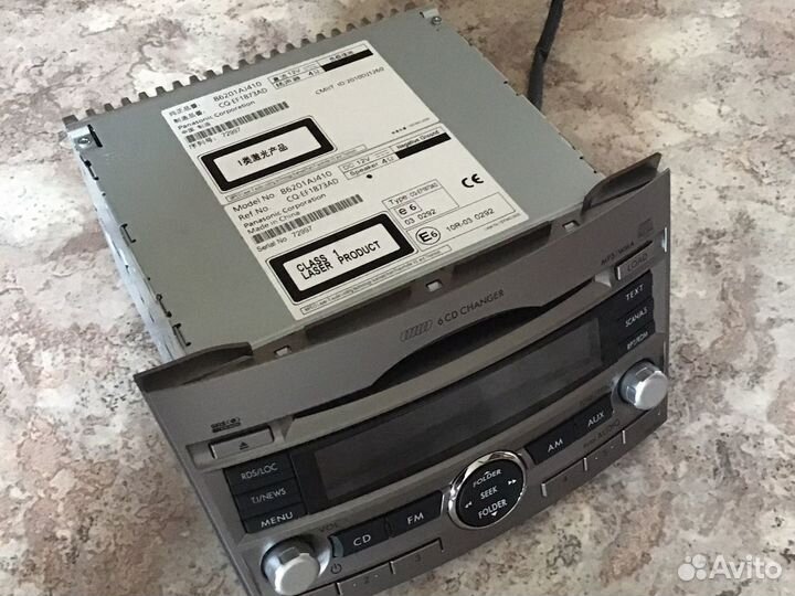 Магнитола Panasonic для Subaru Outback оригинальна