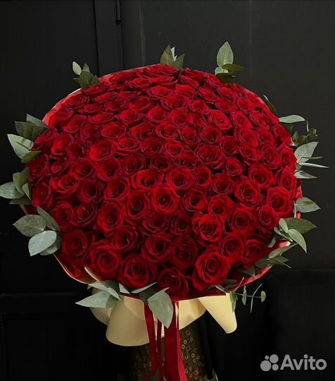 101 роза 60 см