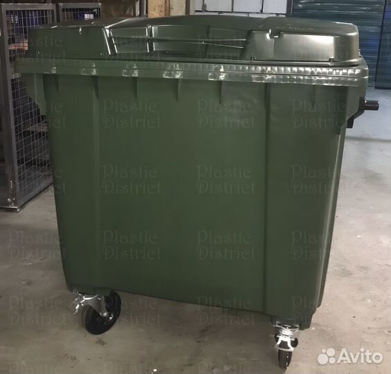 Пластиковый евроконтейнер для мусора 1100л Ч2051