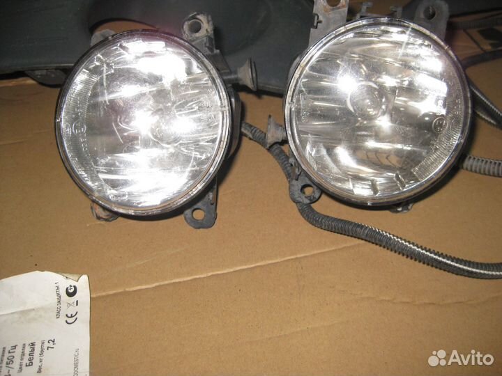 Рено Логан Противотуманки. комплект в сборе