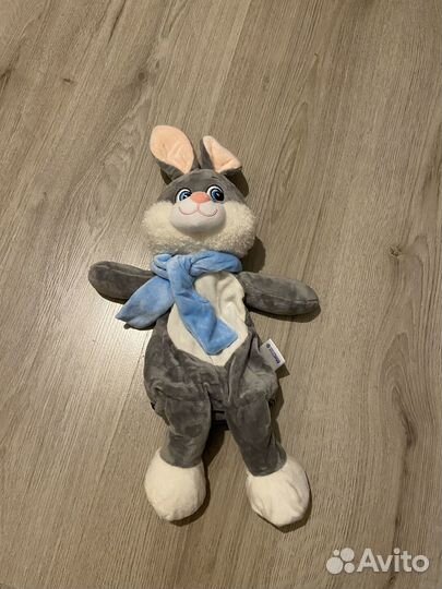Мягкая игрушка заяц с молнией