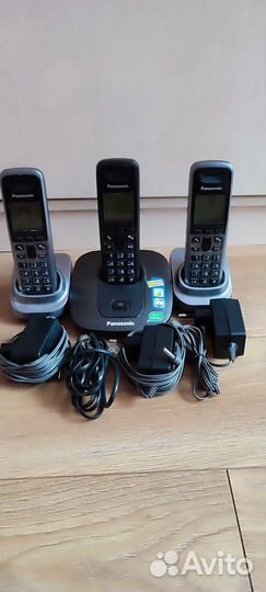 Panasonic KX-TG6411RU + 2 дополнительных pnlc1008Z
