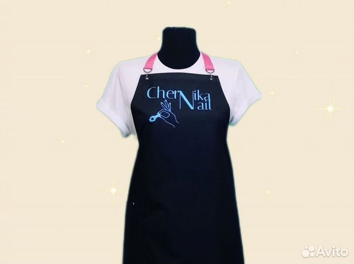 Фартук для мастера маникюра с логотипом