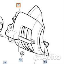 Суппорт задний правый