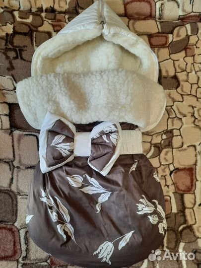 Конверт на выписку зимний для девочки