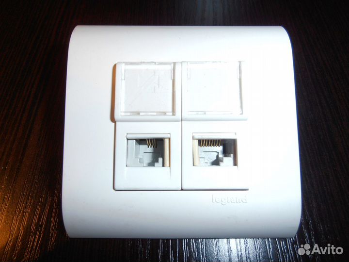 Розетка компьютерная RJ45/телефонная RJ11, Legrand