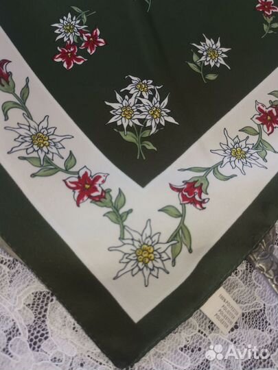 Эдельвейс и горянка стильный платок