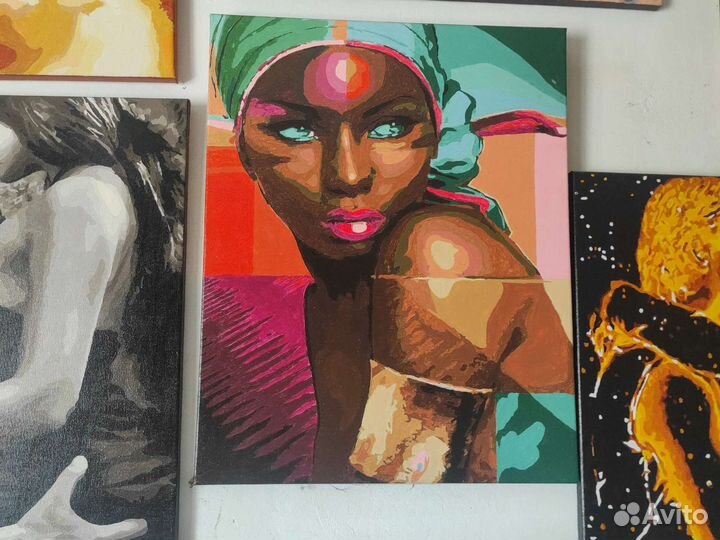 Картины по номерам раскрашенная 700р