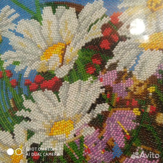 Картина вышивка чешским бисером