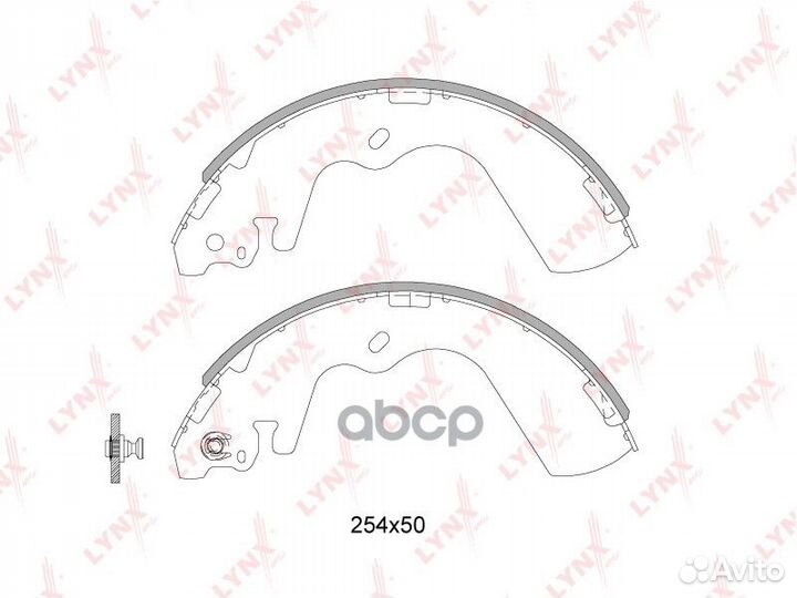 Колодки барабанные lynxauto BS-3603 BS-3603