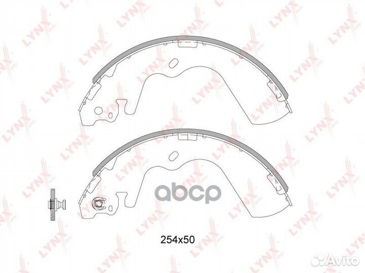 Колодки барабанные lynxauto BS-3603 BS-3603