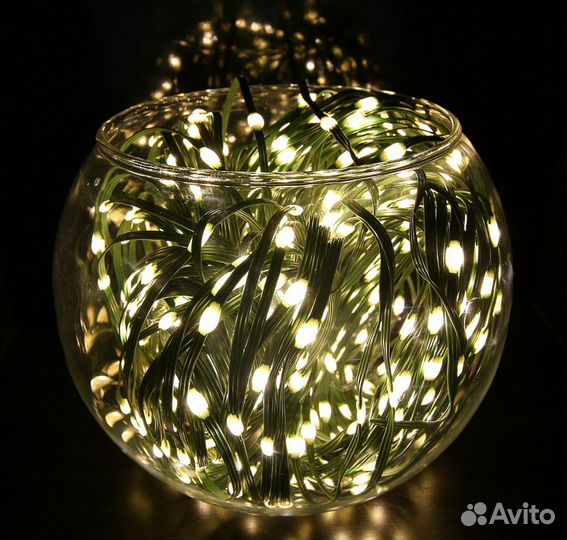 Гирлянда 100 метров 1000 лампочек