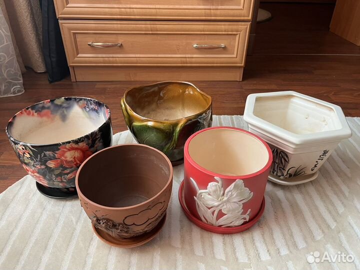 Кашпо керамические