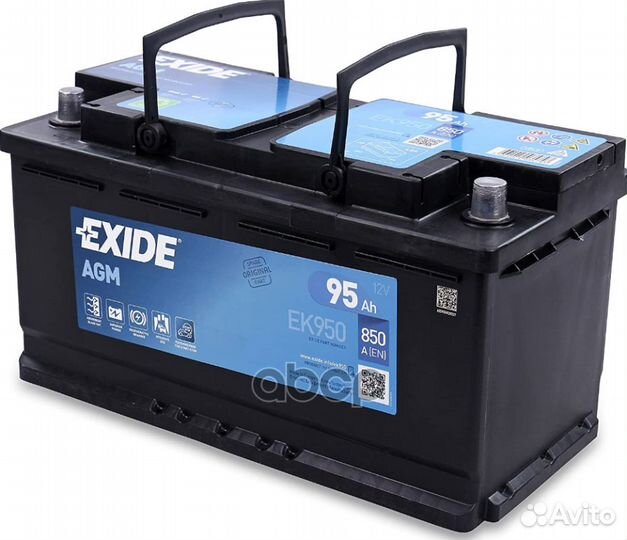 Аккумуляторная батарея EK950 exide