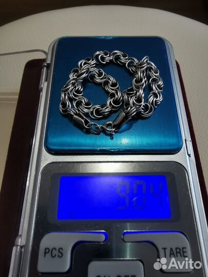 Серебряный браслет 925 пробы. Длина 21,5 см