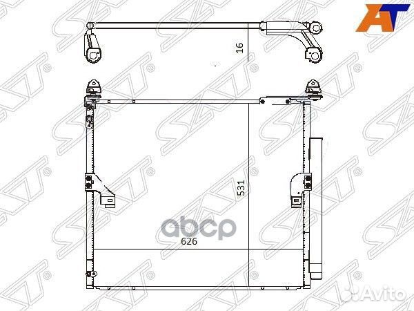 Радиатор кондиционера lexus GX460 10/toyota LA