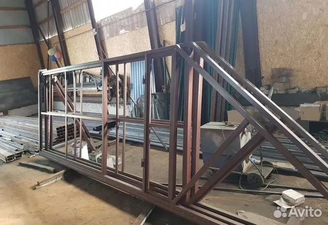 Каркас откатных ворот без монтажа