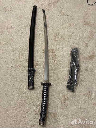 Катана на подставке сувенирный меч японский