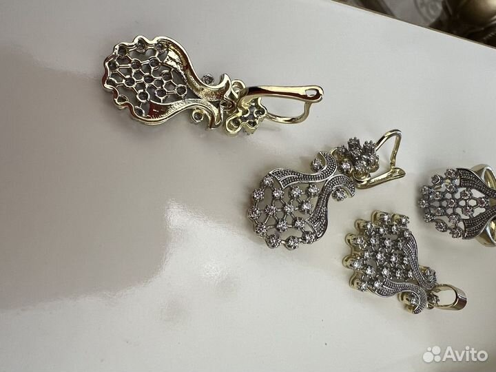 Новый набор бижутерия циркон