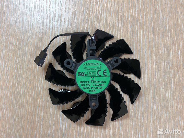 Кулер вентилятор T129215SU gigabyte оригинал everf