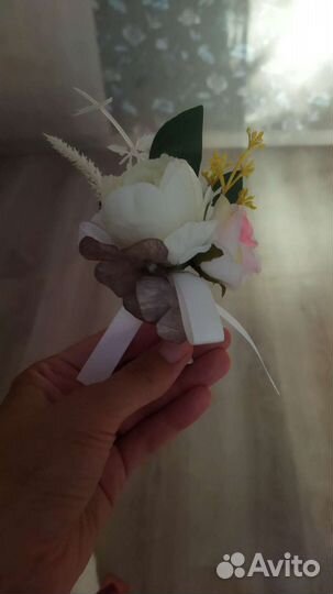 Бутоньерка для жениха свадебная