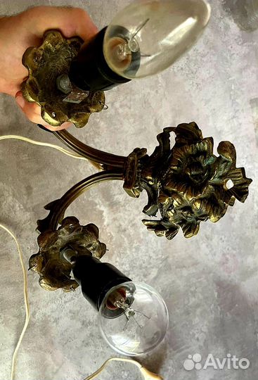 Светильник бронза антиквариат настенный