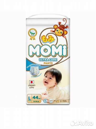 Трусики Momi L(9-14кг) 44шт