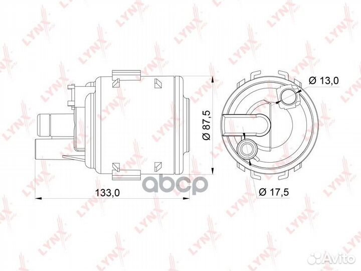 Фильтр топливный LF246M lynxauto