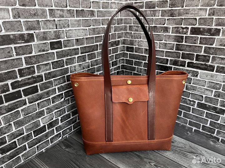 Сумка-шопер женская натуральная итальянская кожа