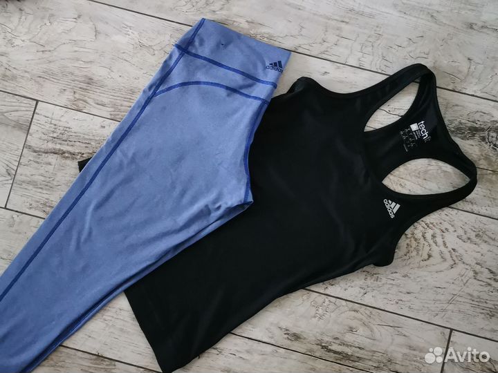Спортивные вещи лосины и майка Adidas оригинал 46