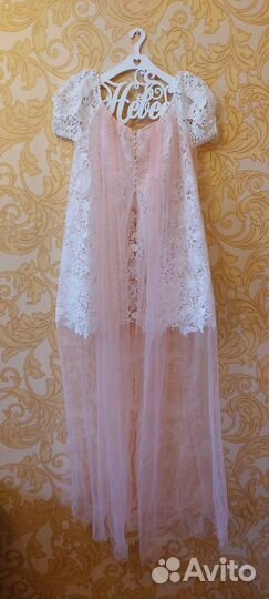 Дизайнерское бодуарное платье 44