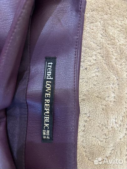 Кожаная юбка