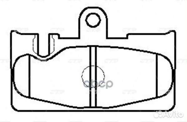 Старый номер CKT-34) Колодки тормозные GK1048 CTR