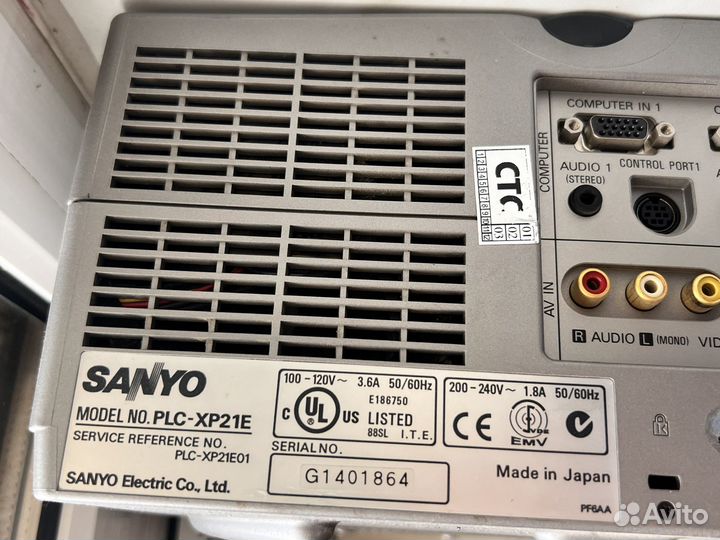 Проектор sanyo plc-xp21e