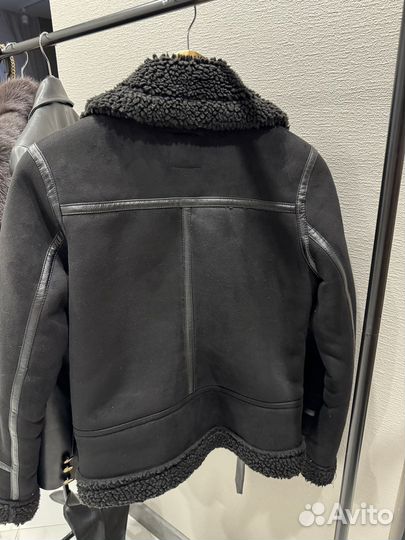 Дубленка авиатор zara